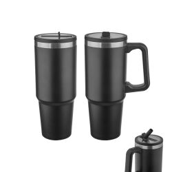 5352 Siyah Çelik Termos / 900 ml