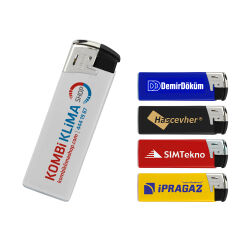 TK21R Beyaz Clipper Brio Fit Elektronic Si̇boplu Çakmak - 